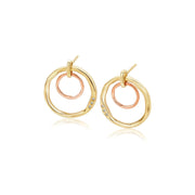 Clogau Ripples 9ct Gold Diamond Earrings