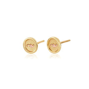 Clogau Tree of Life Insignia 9ct Gold Stud Earrings GTOL0327