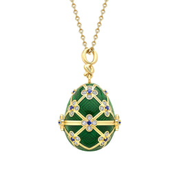 Faberge X 007 Special Edition 18ct Yellow Gold Guilloche Octopussy Egg Surprise Locket