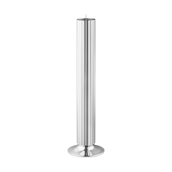 Georg Jensen Bernadotte Stainless Steel Floor Candle Holder Large, 10019285