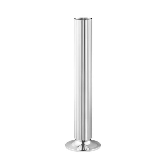 Georg Jensen Bernadotte Stainless Steel Floor Candle Holder Large, 10019285