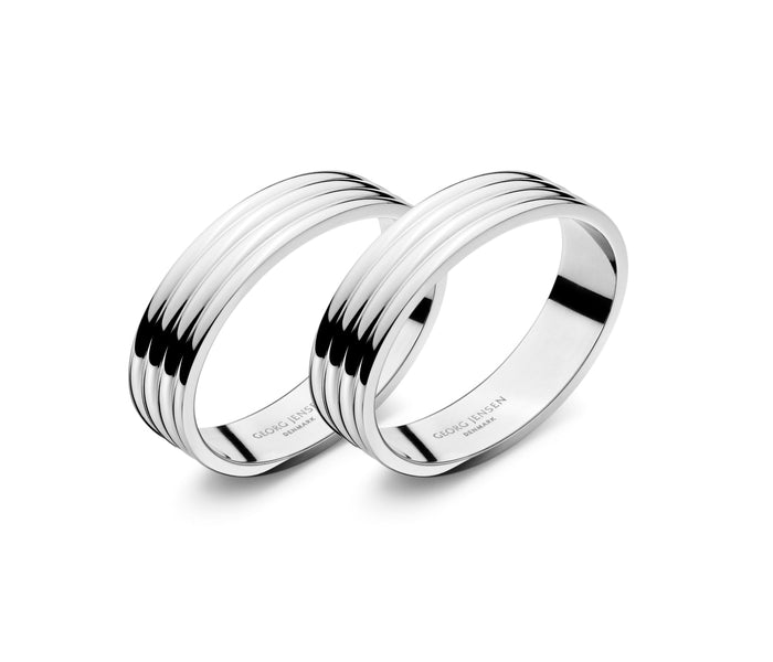 Georg Jensen Bernadotte Stainless Steel Napkin Rings 2 pcs 3609375