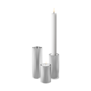Georg Jensen Bernadotte Stainless Steel Tealight Taper Candle Three Piece Set, 10019290