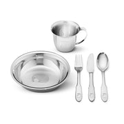 Georg Jensen Elephant Stainless Steel Child Five Piece Dining Set, 3580069