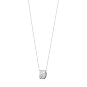 Georg Jensen Fusion 18ct White Gold Diamond Pave Necklace, 10016427.