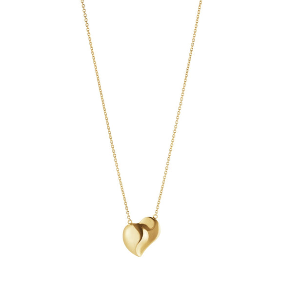Georg Jensen Hearts of Georg Jensen 18ct Yellow Gold Necklace, 20001295.