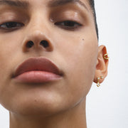 Georg Jensen Mercy 18ct Yellow Gold 0.40ct Diamond Double Solitaire Earrings