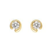 Georg Jensen Mercy 18ct Yellow Gold 0.40ct Diamond Stud Earrings, 20001079.