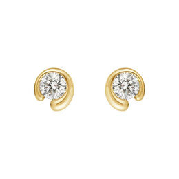 Georg Jensen Mercy 18ct Yellow Gold 0.40ct Diamond Stud Earrings, 20001079.