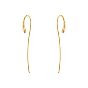 Georg Jensen Mercy 18ct Yellow Gold Drop Earrings, 10017067.