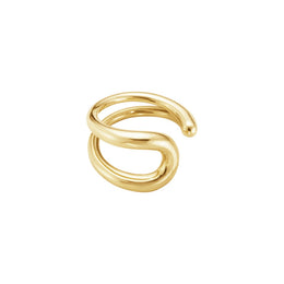 Georg Jensen Mercy 18ct Yellow Gold Single Ear Cuff Earring, 20001080.