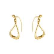 Georg Jensen Mercy 18ct Yellow Gold Small Hoop Earrings 20001407