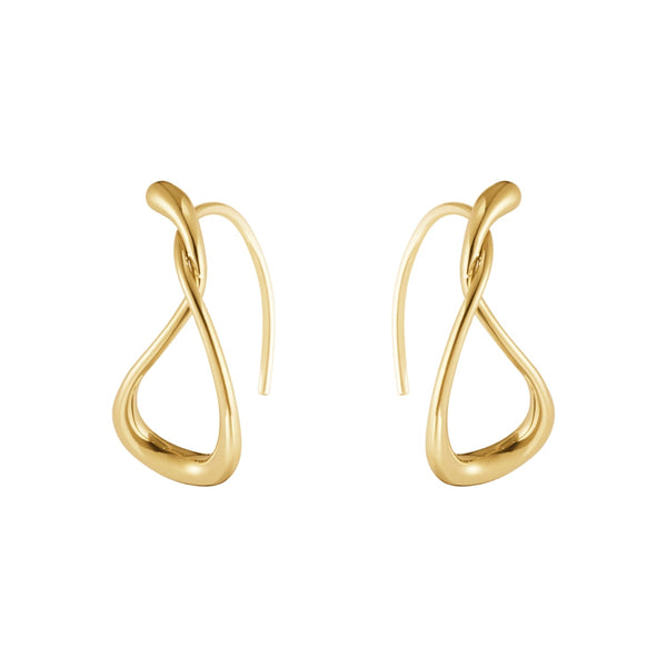 Georg Jensen Mercy 18ct Yellow Gold Small Hoop Earrings 20001407