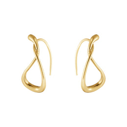 Georg Jensen Mercy 18ct Yellow Gold Small Hoop Earrings 20001407