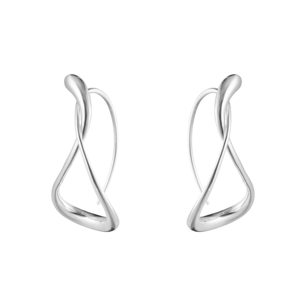 Georg Jensen Mercy Sterling Silver Large Hoop Earrings 20001404