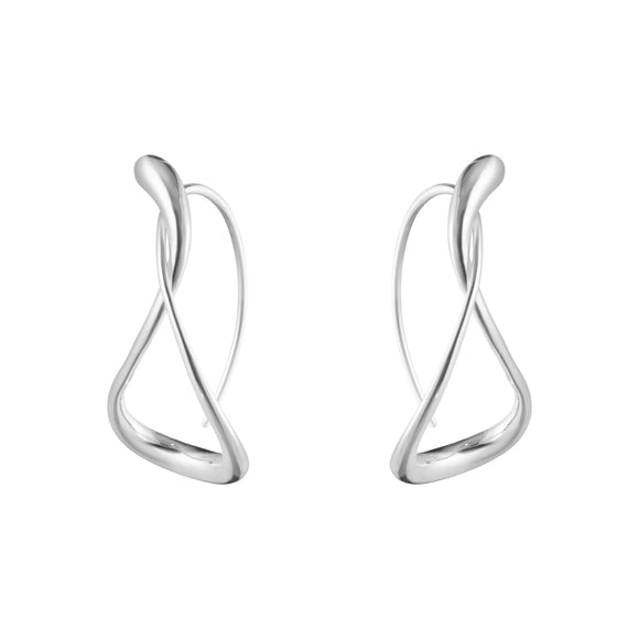 Georg Jensen Mercy Sterling Silver Large Hoop Earrings 20001404