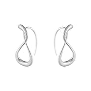 Georg Jensen Mercy Sterling Silver Small Hoop Earrings 20001403