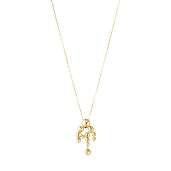 Georg Jensen Moonlight Grapes 18ct Yellow Gold Diamond Chandelier Pendant 20001426