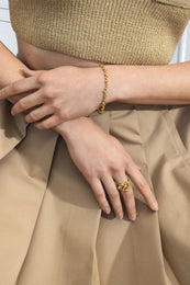 Georg Jensen Moonlight Grapes 18ct Yellow Gold Diamond Cluster Ring