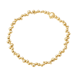 Georg Jensen Moonlight Grapes 18ct Yellow Gold Diamond Slim Bracelet 20001419