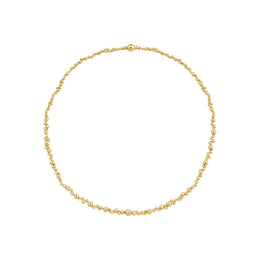 Georg Jensen Moonlight Grapes 18ct Yellow Gold Diamond Slim Necklace 20001420