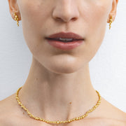 Georg Jensen Moonlight Grapes 18ct Yellow Gold Diamond Slim Necklace