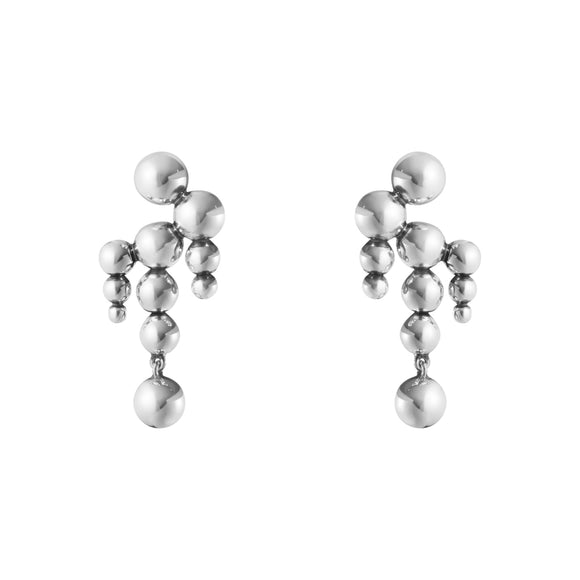 Georg Jensen Moonlight Grapes Sterling Silver Chandelier Earrings 20001411