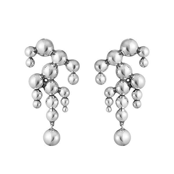 Georg Jensen Moonlight Grapes Sterling Silver Chandelier Earrings Pair 20001412-20001412
