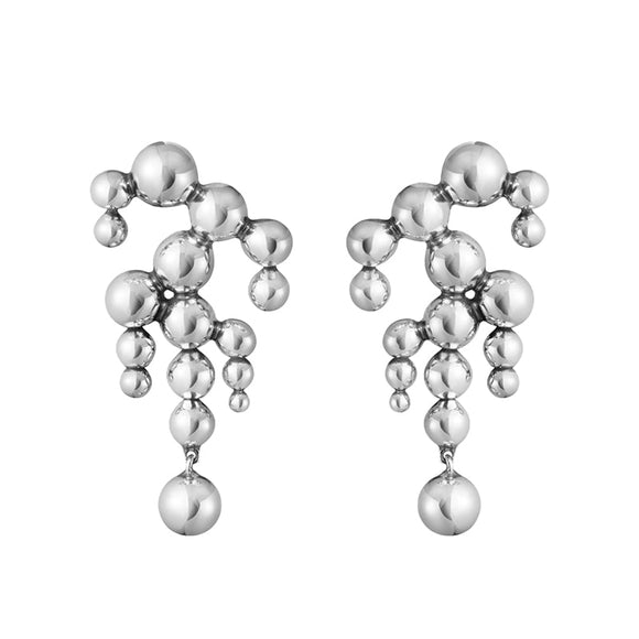 Georg Jensen Moonlight Grapes Sterling Silver Chandelier Earrings Pair 20001412-20001412
