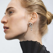 Georg Jensen Moonlight Grapes Sterling Silver Chandelier Earrings Pair