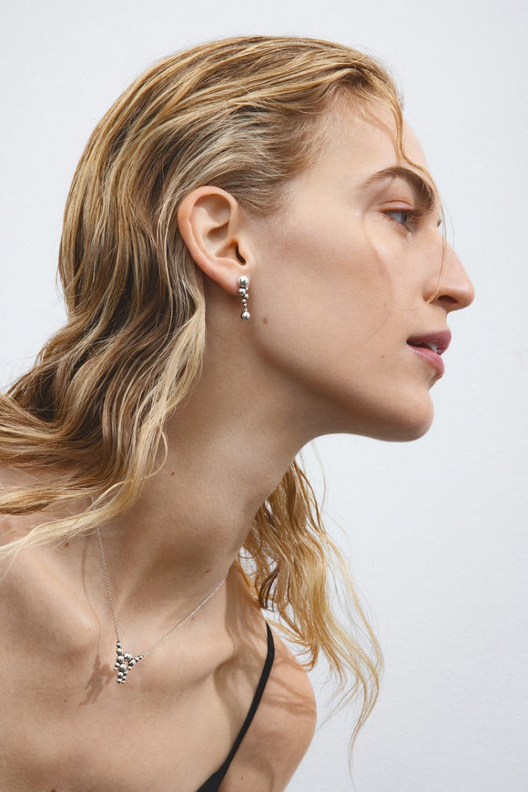 Georg Jensen Moonlight Grapes Sterling Silver Chandelier Pendant