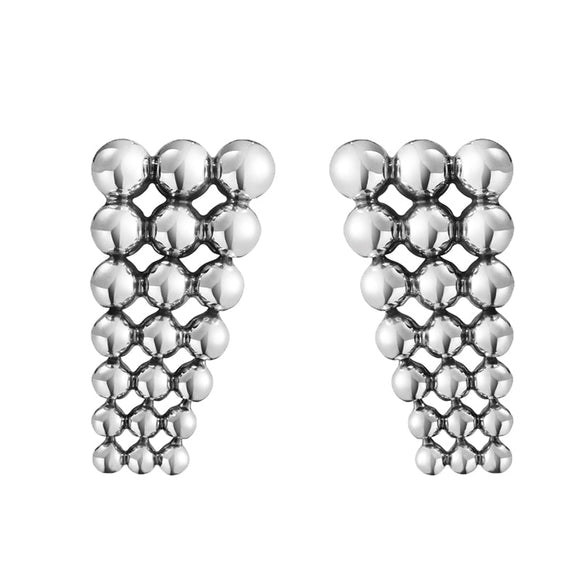 Georg Jensen Moonlight Grapes Sterling Silver Earrings Pair 20001445-20001445