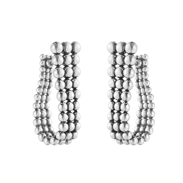 Georg Jensen Moonlight Grapes Sterling Silver Earrings Pair 20001457-20001457