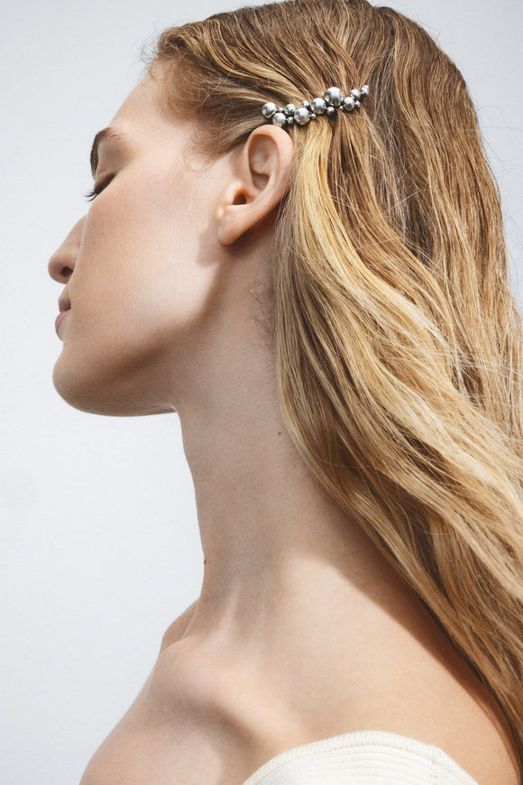 Georg Jensen Moonlight Grapes Sterling Silver Hair Clip 20001414