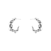 Georg Jensen Moonlight Grapes Sterling Silver Hoop Earrings 20001409