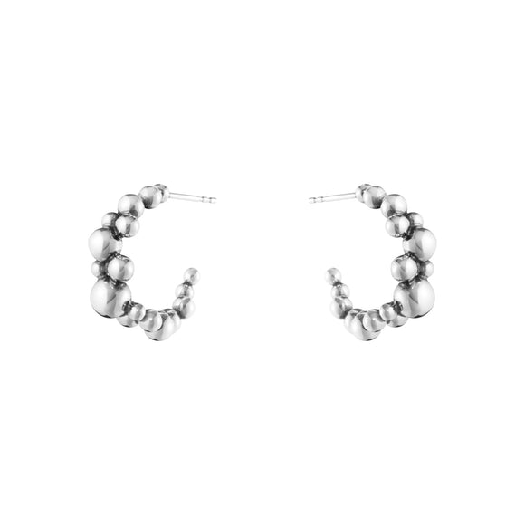 Georg Jensen Moonlight Grapes Sterling Silver Hoop Earrings 20001409