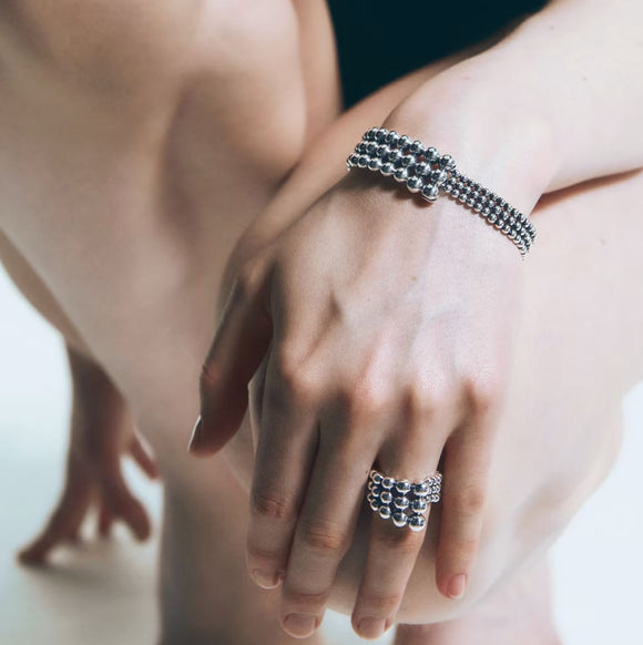 Georg Jensen Moonlight Grapes Sterling Silver Ring