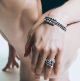 Georg Jensen Moonlight Grapes Sterling Silver Ring