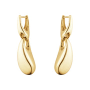 Georg Jensen Reflect 18ct Yellow Gold Graduated Links Short Drop Earrings 20001212