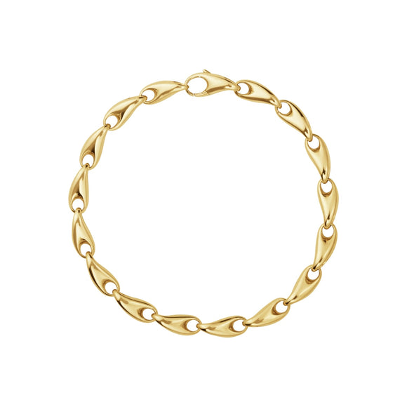 Georg Jensen Reflect 18ct Yellow Gold Slim Bracelet 20001267