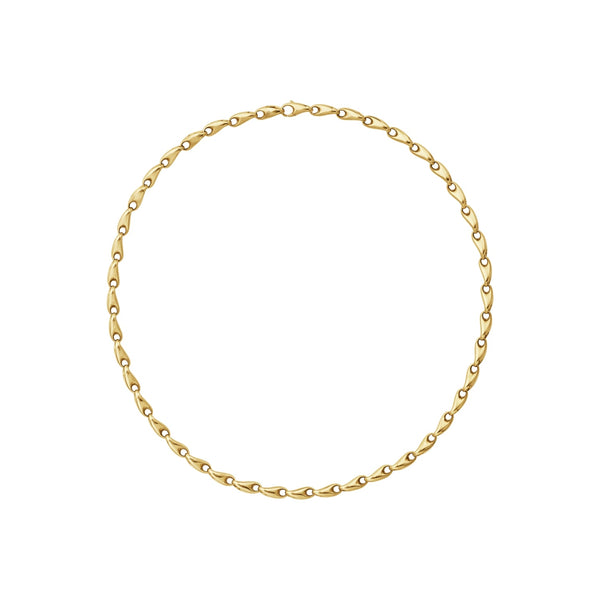 Georg Jensen Reflect 18ct Yellow Gold Slim Necklace 20001285