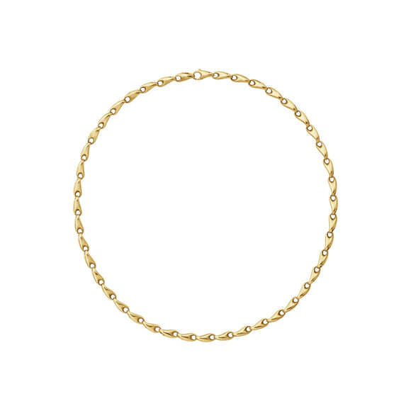Georg Jensen Reflect 18ct Yellow Gold Slim Necklace 20001285