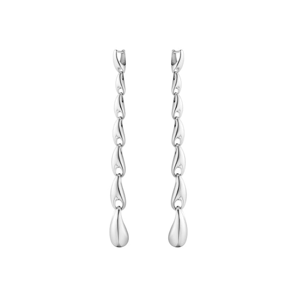 Georg Jensen Reflect Sterling Silver Extra Long Earrings 20001302