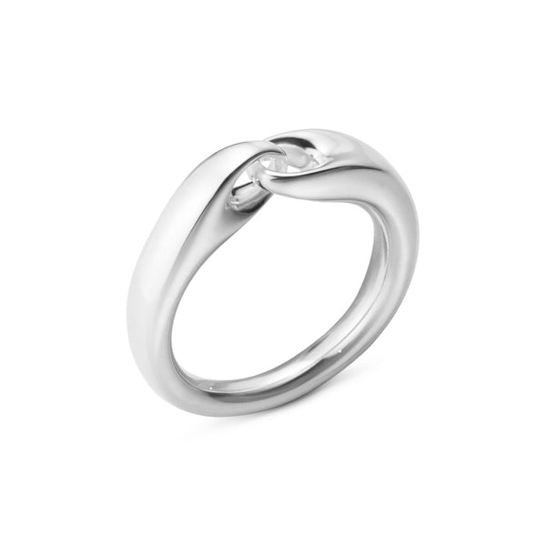 Georg Jensen Reflect Sterling Silver Graduated Link Slim Ring 20001091