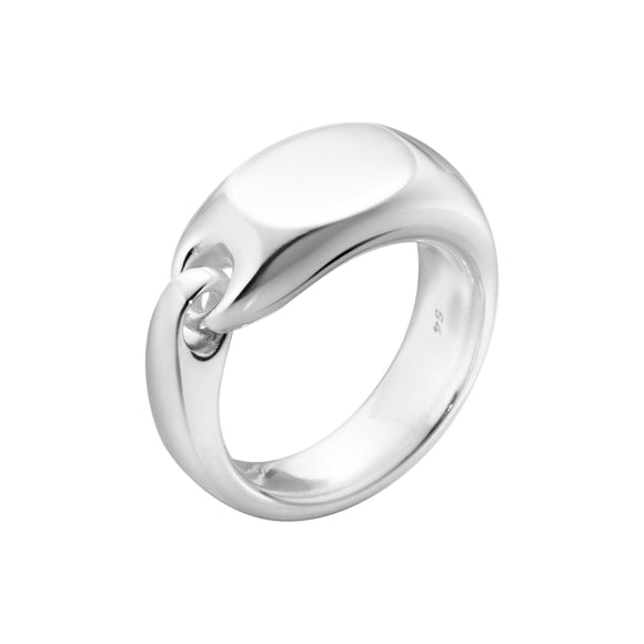 Georg Jensen Reflect Sterling Silver Signet Ring 20001297