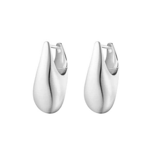 Georg Jensen Reflect Sterling Silver Small Earrings Pair