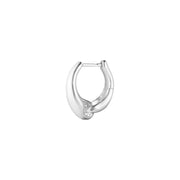 Georg Jensen Reflect Sterling Silver Small Hoop Single Earring 20001176