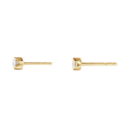 Georg Jensen Signature 18ct Yellow Gold 0.10ct Diamond Stud Earring Pair, 20001290-20001290