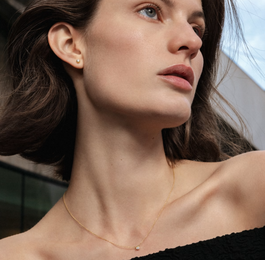 Georg Jensen Signature 18ct Yellow Gold 0.10ct Diamond Solitaire Pendant_2