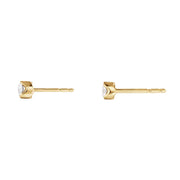 Georg Jensen Signature 18ct Yellow Gold 0.20ct Diamond Stud Earring Pair, 20001269-20001269